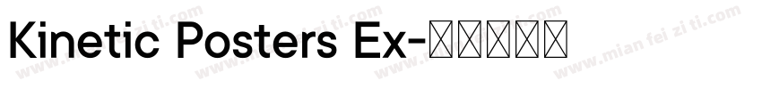 Kinetic Posters Ex字体转换